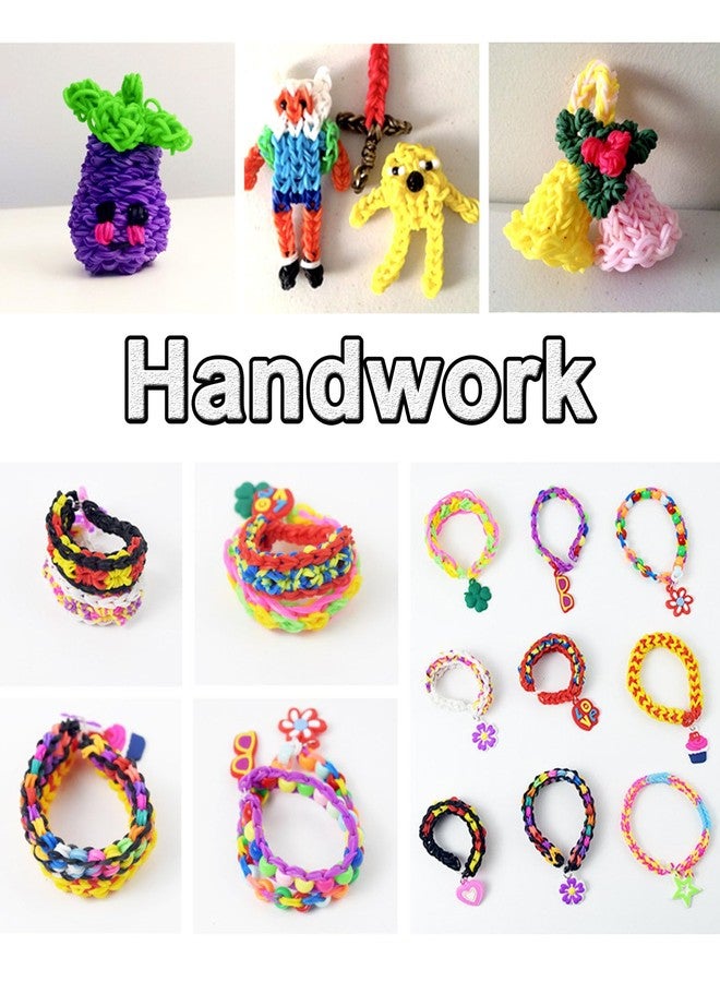 NUDFSY 1250Pcs Bracelet Making Kit,Bracelet Kit,Girls Rainbow Looms Rubber Band Craft Friendship Bracelet Making Loom Band Set With Braiding Tools,Cute Pendants Birthday Gift,Multicolor - Image 4